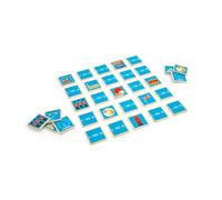 Bigjigs Toys Jeu de mémoire de Londres - Lot de 32 paires assorties en bois, jouet de voyage amusant, jeux d'appariement, cadeaux respectueux de l'environnement pour les tout-petits et les enfants, à