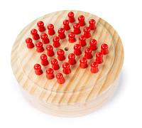 Bigjigs Toys – Jeu de solitaire – 32 pièces, chevilles en bois