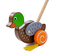 Bigjigs Toys Jouet à Pousser (Canard)