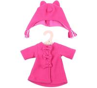 Bigjigs Toys Manteau rose avec bonnet pour poupée 38 cm