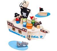 Bigjigs Toys Mini Coffret Navire de Pirate