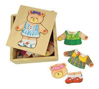 Bigjigs Toys Mme Ourse à Habiller en Bois | Jouet Traditionnel | Jeu Éducatif | Cadeau Enfant | Jouet Bébé | Jouet Enfant