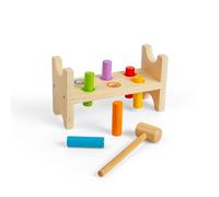 Bigjigs Toys Mon Premier Banc à Taper | Jouet pour Enfant | Cadeau Enfant | Joeut Traditionnel | Apprendre en Jouant
