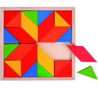 Bigjigs Toys Mosaïque en bois colorée