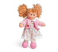 Bigjigs Toys Poppy Rag Doll (Small) - 28 cm Small Rag Doll pour 1 an, première poupée idéale pour Les bébés et Les Tout-Petits, des poupées Super Douces, des poupées de Chiffon Bigjigs