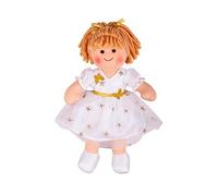 Bigjigs Toys Poupée en tissu Charlotte 25 cm douce