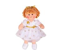 Bigjigs Toys Poupée Charlotte, Petite poupée Douce et câline en Chiffon