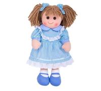 Bigjigs Toys Poupée en tissu Amelia 38 cm