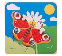 Bigjigs Toys Butterfly Lifecycle Puzzle - Life Cycle Toys, 4pc Chunky Puzzle pour 2 3 4 Ans, Puzzles de qualité pour Enfants, Puzzles pour Enfants et Tout-Petits