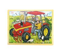 Bigjigs Toys Puzzle à Plateau Tracteur