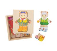 Bigjigs Toys Puzzle d'habillage Madame Ours