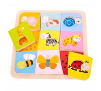 Bigjigs Toys Puzzle en bois 9 animaux