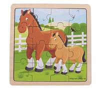 Bigjigs Toys Puzzle Jument et Poulain