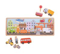 Bigjigs Toys Puzzle magnétique de la ville