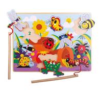 Bigjigs Toys - Puzzle & Pêche magnétique Les Insectes - Dès 18 mois G