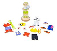 Bigjigs Toys Puzzle magnétique pour s'habiller Activités sportives