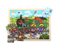 Bigjigs Toys Puzzle Train en bois 24 pièces