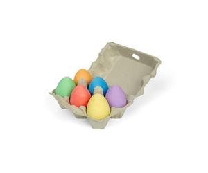 Bigjigs Toys Rainbow Color Chalk Oeufs (Ensemble de 6)