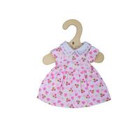 Bigjigs Toys Robe rose avec des cœurs pour poupée 28 cm