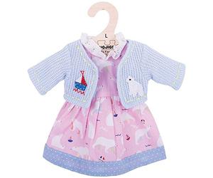 Bigjigs Toys Robe rose motif ours polaire (pour une poupée de 38 cm)