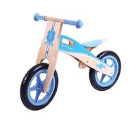 Bigjigs Toys Scooter en bois bleu