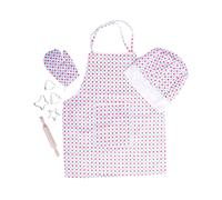 Bigjigs Toys Set de cuisine avec tablier à pois