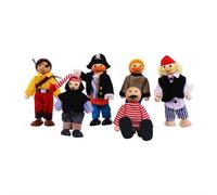 Bigjigs Toys Set de pirates 6 pièces