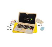 Bigjigs Toys – Jeu Tech Set 95 pièces en bois pour tout-petits et enfants, écran noir