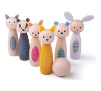 Bigjigs Toys Wooden Bowling Toy lot de jouets en bois 2y+ 7 pcs
