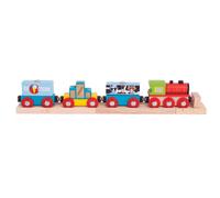 Bigjigs Train de marchandises + 3 rails