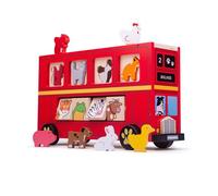 Bigjigs Trieur De Bus Rouge