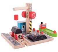 Bigjigs Wooden Train Rails - Poste De Chargement De Charbon Au Port
