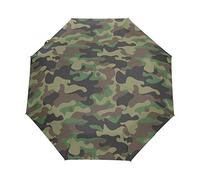 BIGJOKE Parapluie 3 Plis à Ouverture Automatique Motif Camouflage Militaire Coupe-Vent Léger Compact pour garçons Filles Hommes Femmes