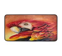BIGJOKE Tapis de cuisine en caoutchouc antidérapant avec motif oiseau et perroquet pour cuisine, salle de bain, décoration d'intérieur 99 x 51 cm