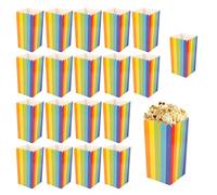 BigKego 20 Pièces Boîtes à Popcorn Sachet Pop Corn en Papier 17,2x10x8cm pour Les Fêtes Anniversaires Soirées Cinéma