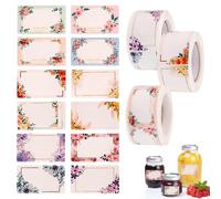 BigKego 750 Pièces Étiquettes à Confiture Étiquettes Autocollantes Bocaux Etiquettes Adhésives pour Pots à épices Emballages Cadeaux Bouteilles Verres Cadeaux de Noël