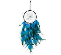 BigKego Attrape-rêves fait à la main avec plumes et perles - Attrape-rêves vintage - Décoration bohème pour enfants - Décoration murale