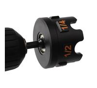 BigKing 1 pcs Clés à douille en alliage d'aluminium, embout pour perceuse avec charnière pour le retrait rapide des écrous et des boulons, adapté pour barres filetées de 1/4", 3/8" et 1/2"