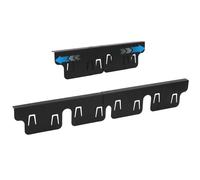 BigKing 2 pièces de cuisine comptoir Gap Cover, couvercles pour fentes en acier inoxydable, panneau pour calfeutrer le poêle pour sceller les espaces entre les plans de travail et les poêles (Noir)