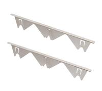 BigKing 2 Pièces Gap Couverture Poêle Compteur, Panneau pour Calfeutrer Cuisinière, Gap Couverture Four Côté pour Sceller Les Espaces Entre Les Plans De Travail Et Poêles (Argent)