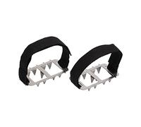 BigKing Crampons à Dents, Couvre-Chaussures de Glace de Neige d'hiver en Plein air antidérapant Universel 10 Crampons groupés en Acier Inoxydable chaîne de Chaussures pour Adulte
