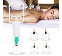 BigKing Ensemble de ventouse, ventouse de massage, kit de coupe chinoise dispositif d'aspiration sous vide de 6 ventouses chinoises pour massage au dos en coupe pour soulager la fatigue