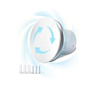 BigKing Extracteur d'Air 99 mm, Ventilateur de Salle de Bain Silencieux avec Clapet Anti-Retour, ≤34 dB, Faible Bruit pour Chambre, Cuisine, Salle De Bain(Puissance Nominale: 12 W)