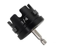 BigKing Lot de 1 clés à douille en alliage d'aluminium, avec charnière pour enlèvement rapide des écrous et des boulons, convient pour les barres filetées de 1/4", 3/8" et 1/2" (tige en métal argenté)