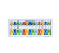 BigKing Math Abacus, Abacus Small Portable Children's Puzzle 13 Grades 7 Beads Mental Arithmetic Math Abacus(Bleu)
