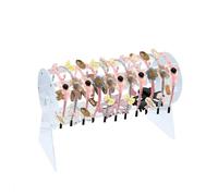 BigKing Pince à cheveux rotative en acrylique à 360° - Support transparent pour femmes et filles - Design breveté pour l'ordre et le style