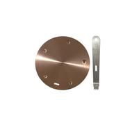 BigKing Plaque de diffusion de chaleur 24 cm, adaptateur d'induction, disque convertisseur de plaque de cuisson à induction avec poignée amovible isolante (or rose)