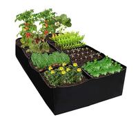 BigKing Potager urbain terrasse 180 x 90 x 30 cm, 8 bancs non tissés pour plantes, grands pots, sac de culture en tissu réutilisable, pot de fleurs
