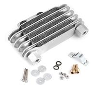 BigKing Refroidisseur d'huile, Remplacement Universel de radiateur de Refroidissement de Refroidisseur d'huile Moteur à 5 rangées pour 125-250CC Moto Dirt Bike ATV