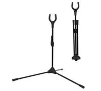 BigKing Support de support d'arc recourbé pliable pour tir à l'arc - Support droit pour la chasse à l'entraînement de tir sportif en plein air (noir)